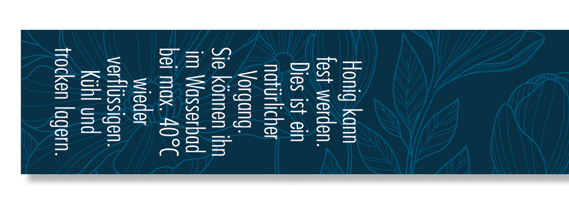 Artikelbild 2 des Artikels “Gewährverschluss 256 blau Blüte + Honig kann fest werden. “