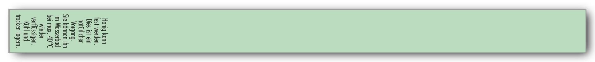 Artikelbild 2 des Artikels “Gewährverschluss 056 grün + Honig kann fest werden. “