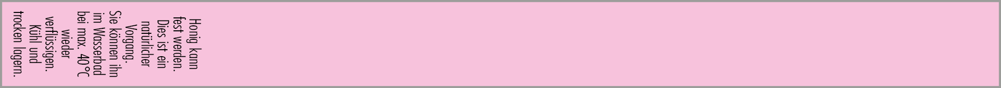 Artikelbild 2 des Artikels “Gewährverschluss 151 lila + Honig kann fest werden. “