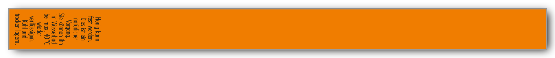 Artikelbild 2 des Artikels “Gewährverschluss 152 orange + Honig kann fest werden. “