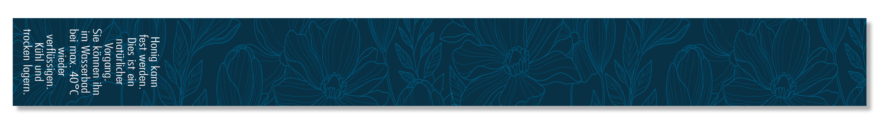 Artikelbild 3 des Artikels “Gewährverschluss 256 blau Blüte + Honig kann fest werden. “