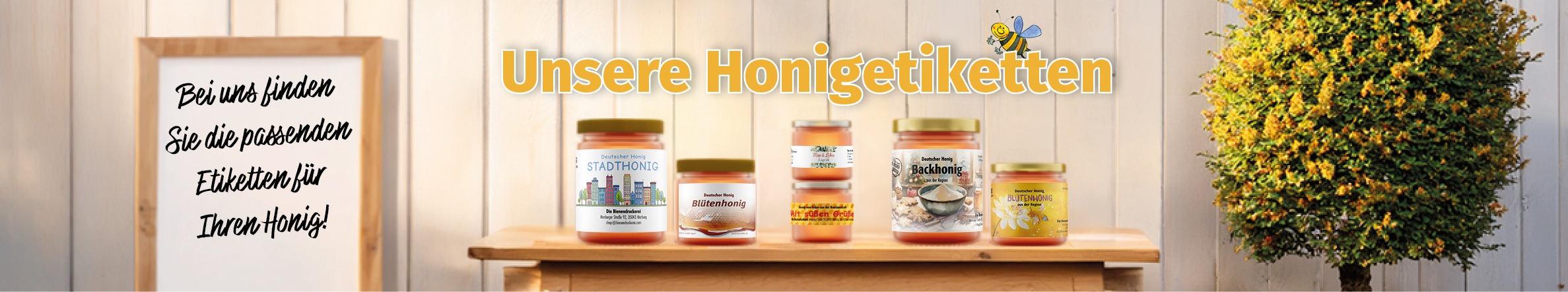 Banner Honigetiketten